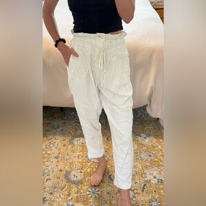 Free People White Trousers